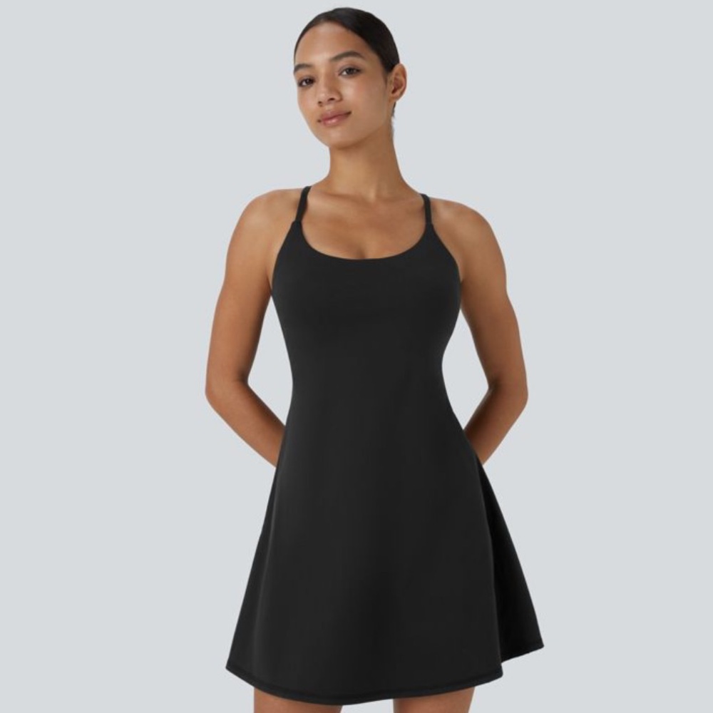 HALARA | Softlyzero Plush Backless Active Dress